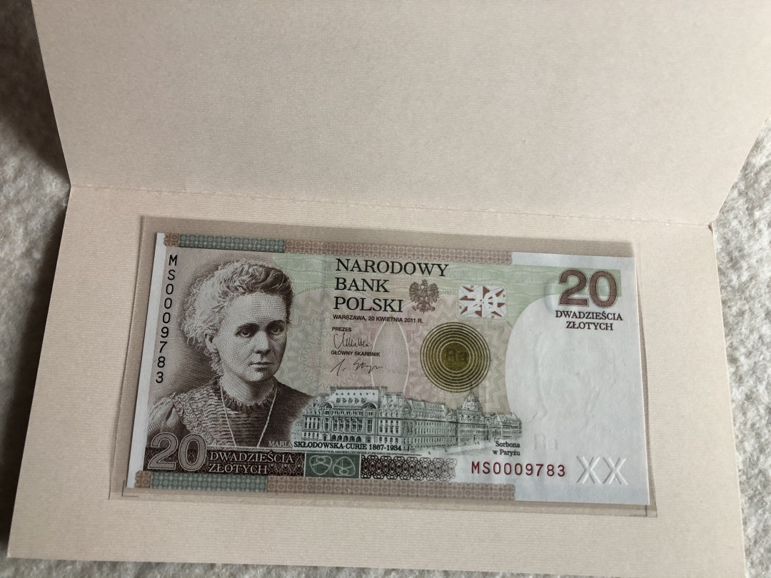 【收藏联盟】第114期拍卖（2019收官之作）——爪哇舞者 【原装带册】波兰2011年20兹罗提 居里夫人获诺贝尔奖诞辰100周年 UNC