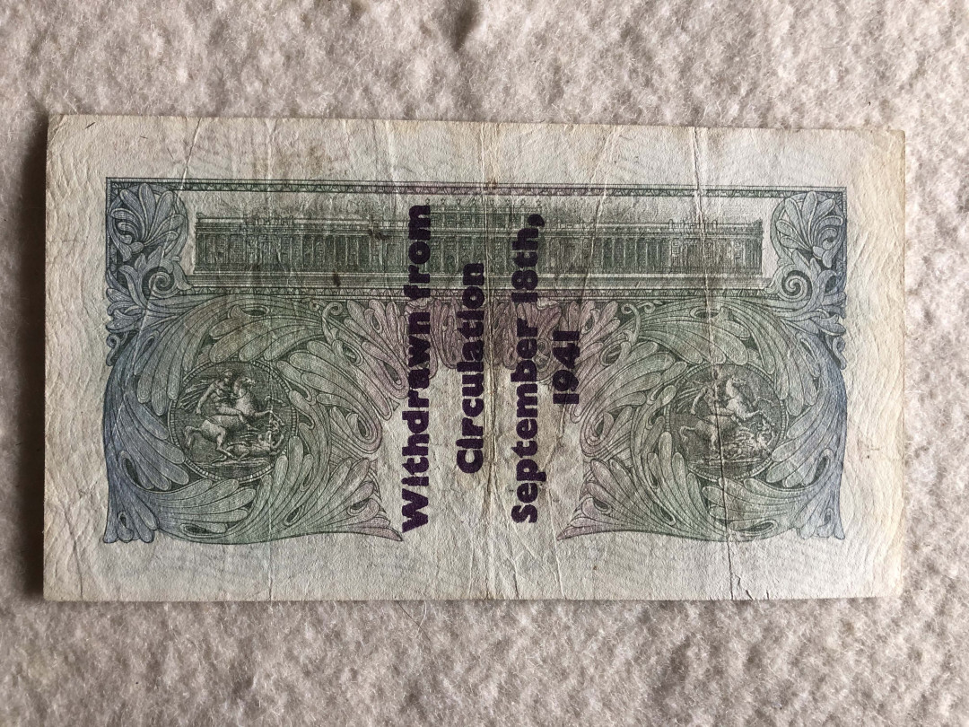 【收藏联盟】第114期拍卖（2019收官之作）——爪哇舞者 【一组6张】英国A序列10先令及1镑共4张 VF-UNC & C序列共2张 UNC 女王纸币 品相详情见图片测光图及紫光图