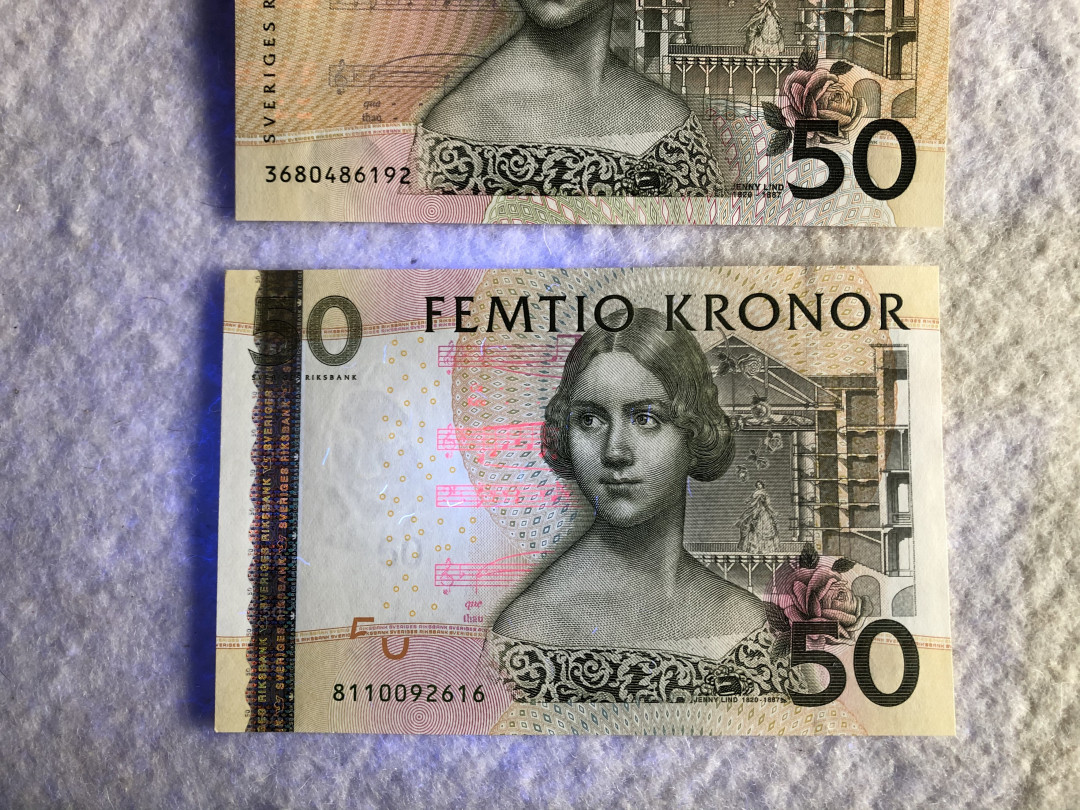 【收藏联盟】第114期拍卖（2019收官之作）——爪哇舞者 【一组4张】瑞典 1994年 20克朗、1997年20克朗&1996年 50克朗、2004年50克朗 均为UNC- 