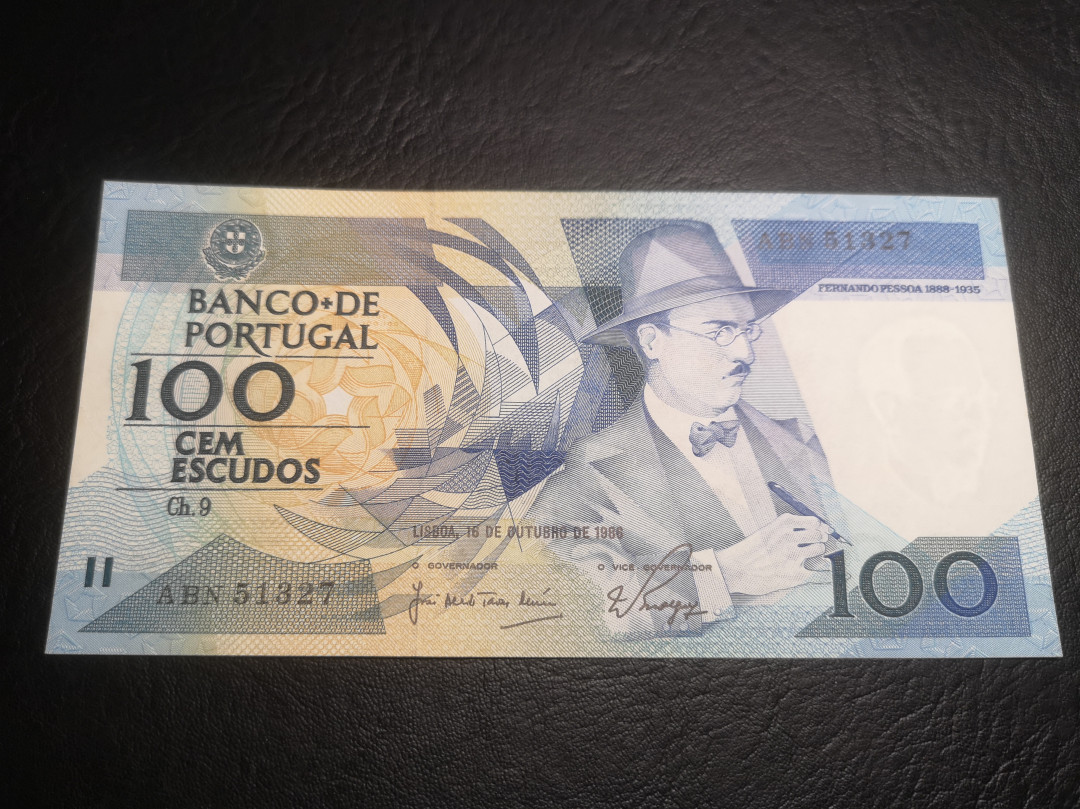 《外钞收藏家》第七十四期拍卖 葡萄牙1986年100  au品相