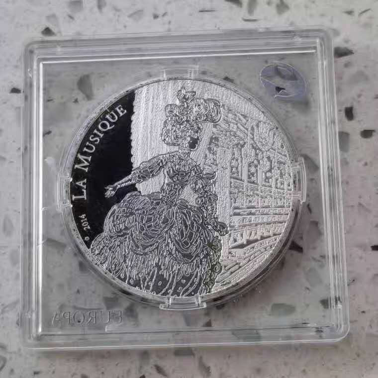 【币观天下】第九十六期钱币拍卖 法国2014年喜剧大师让.拉莫纪念银币