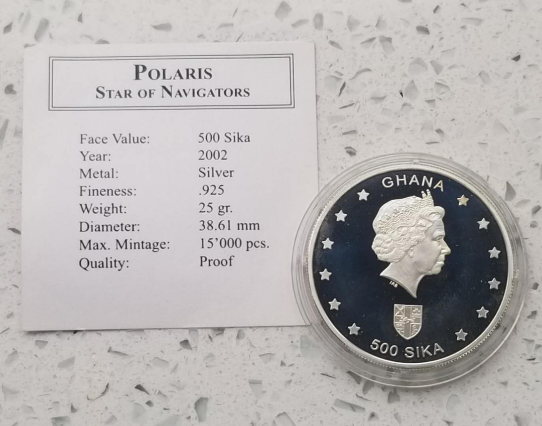 【币观天下】第九十六期钱币拍卖 加纳2002年古代海船纪念银币