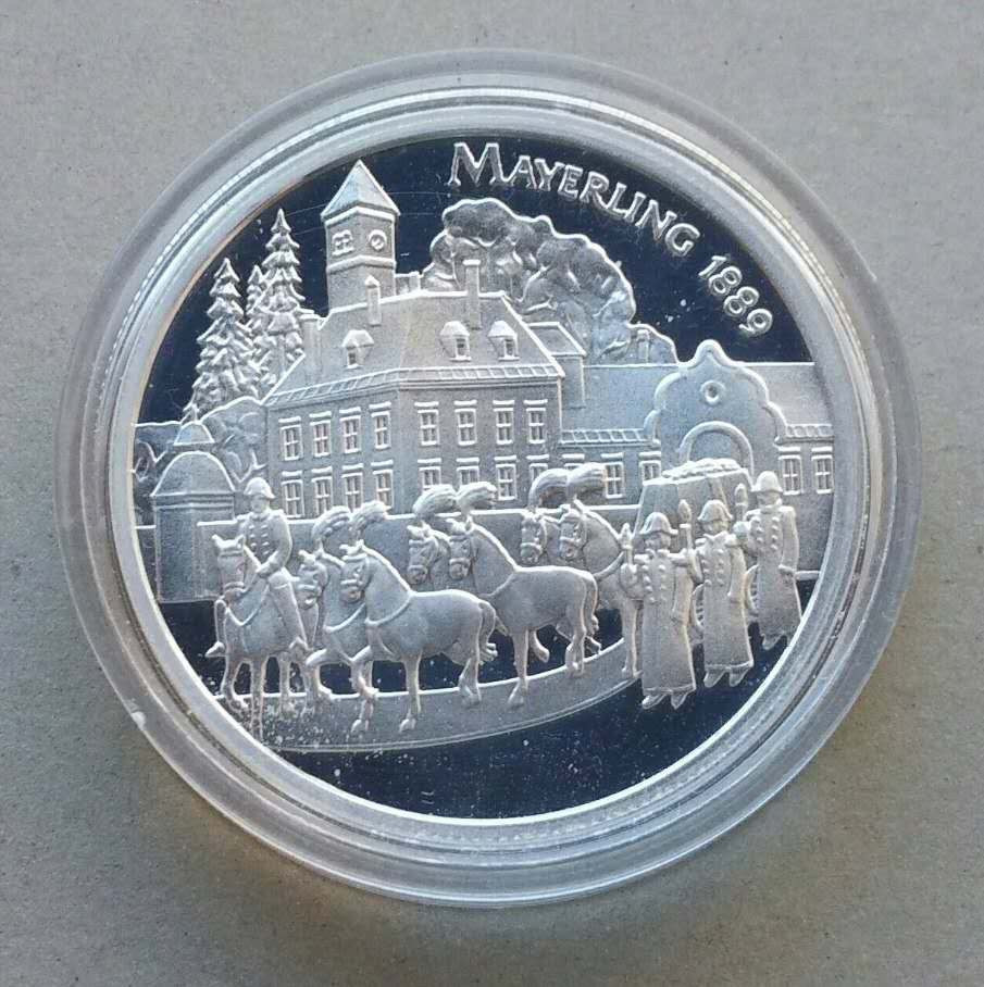 【币观天下】第九十六期钱币拍卖 奥地利1998年鲁道夫王储纪念银币 