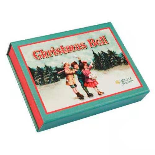 【币观天下】第九十六期钱币拍卖 【纽埃】纽埃2012年2元，1盎司 “圣诞铃声”镶嵌施华洛世奇蓝宝石 异形(铃铛形)精制镶嵌银币