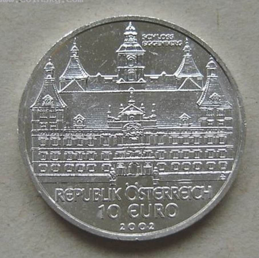 【币观天下】第九十六期钱币拍卖 奥地利2002年开普勒10欧元纪念银币