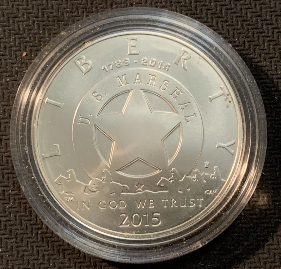 紫瑗钱币—微拍第13期 —批发场 美国 2015年 马歇尔计划 1元 26.73克 0.925银 