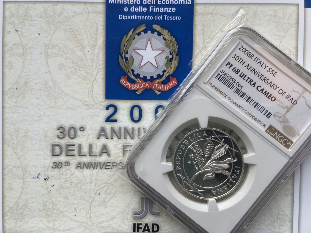 【币观天下】第九十六期钱币拍卖 【意大利】2008年精致套币+银币【9枚】