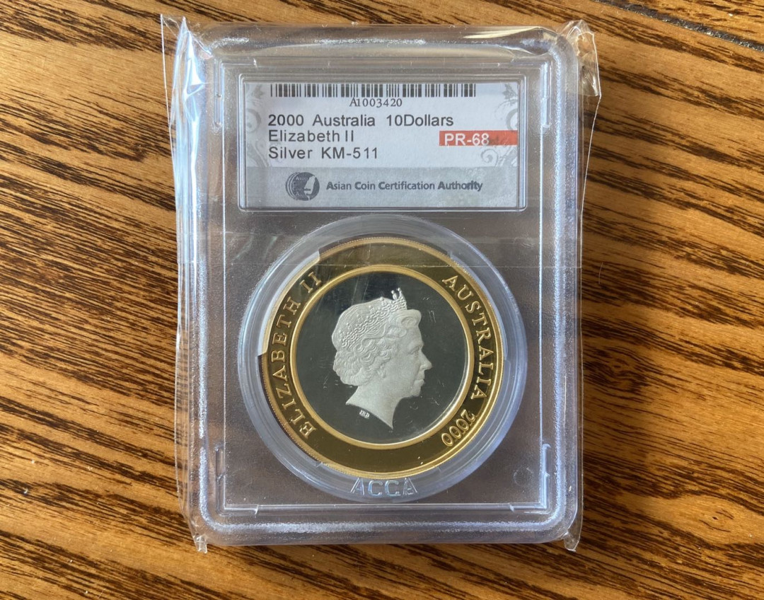 【币观天下】第九十六期钱币拍卖 【澳大利亚】2000年千禧年银币【pr68】