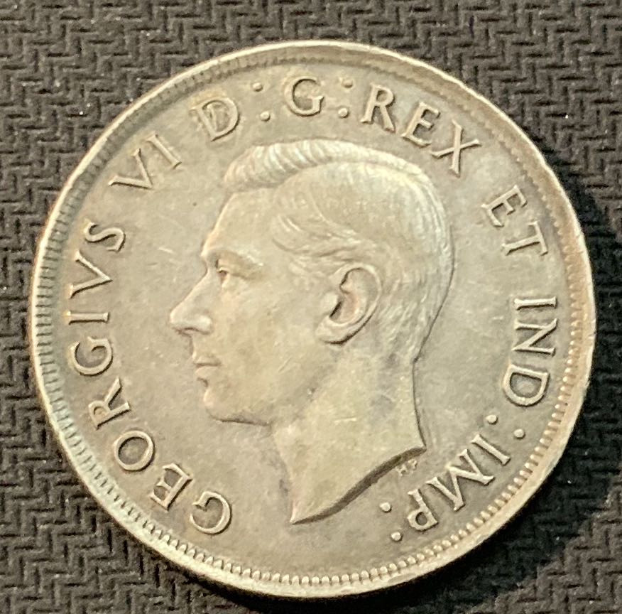 紫瑗钱币—微拍第13期 —批发场 加拿大 1939年  乔治六世 议会百年 1元 23.5克 0.8银