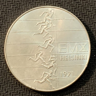 紫瑗钱币—微拍第13期 —批发场 - 芬兰 1971年 欧洲田径赛 10马克 24.2克 0.5银