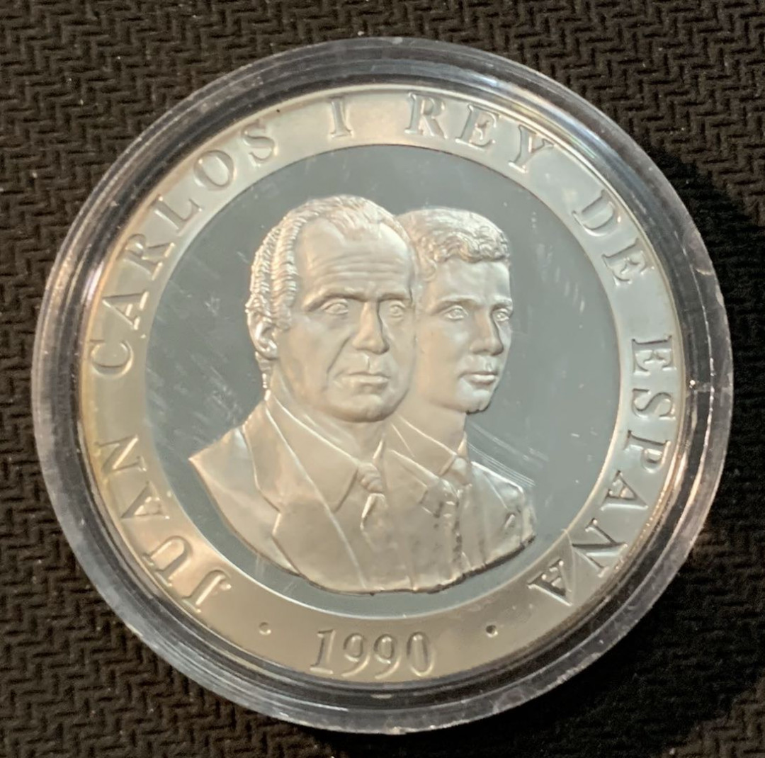 紫瑗钱币—微拍第13期 —批发场 西班牙 1990年 奥运会 篮球 2000比塞塔 27克 0.925银 精制