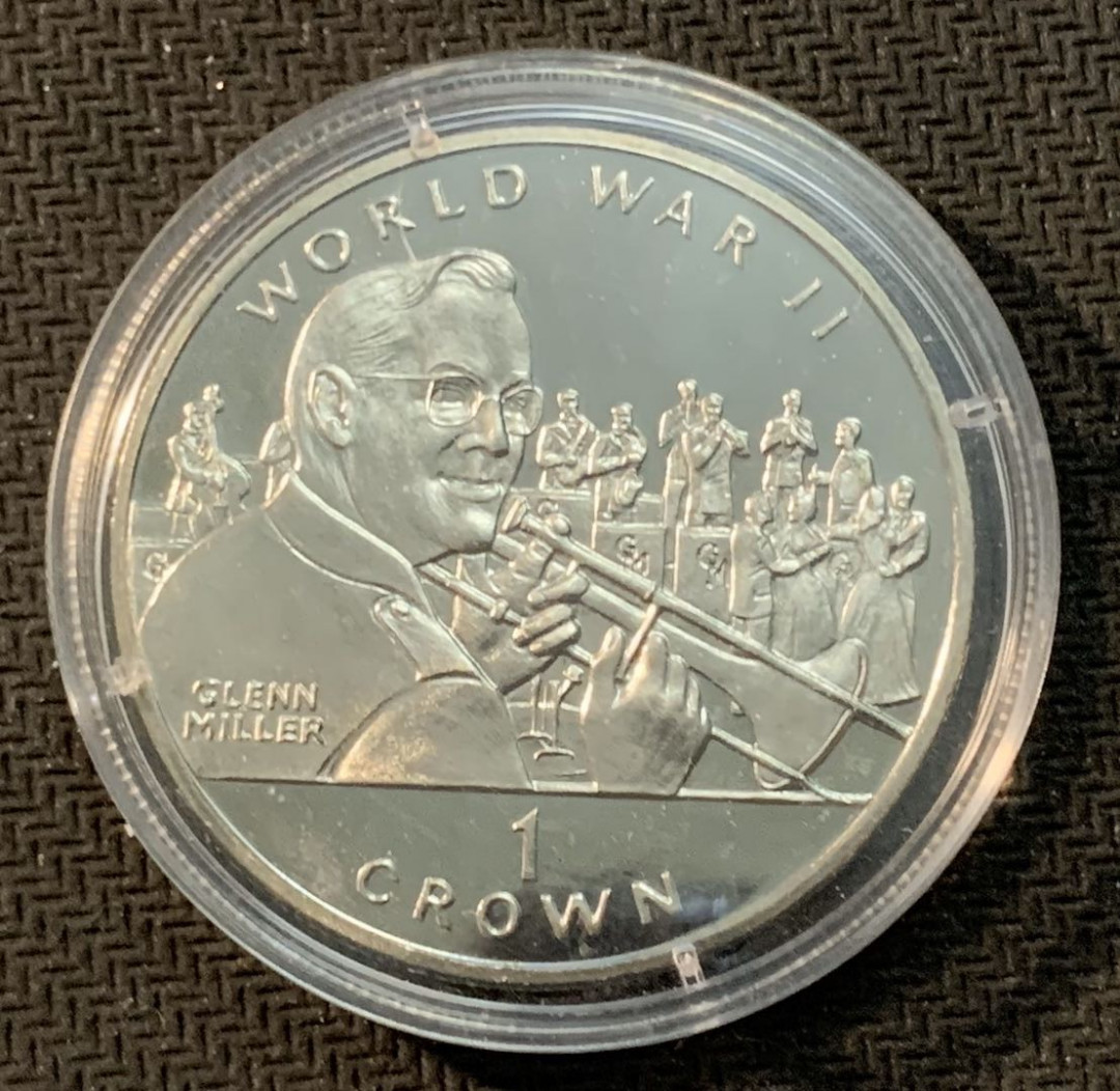 紫瑗钱币—微拍第13期 —批发场 直布罗陀 1994年 格伦米勒将军 1克朗 克朗型