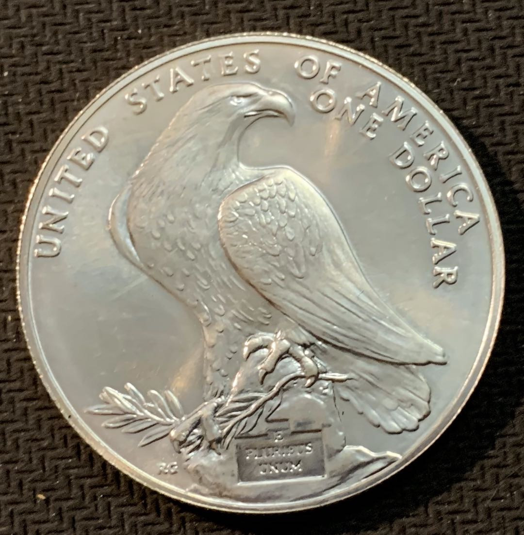 紫瑗钱币—微拍第13期 —批发场 美国 1984年  洛杉矶奥运会 场馆 1元 26.73克 0.9银