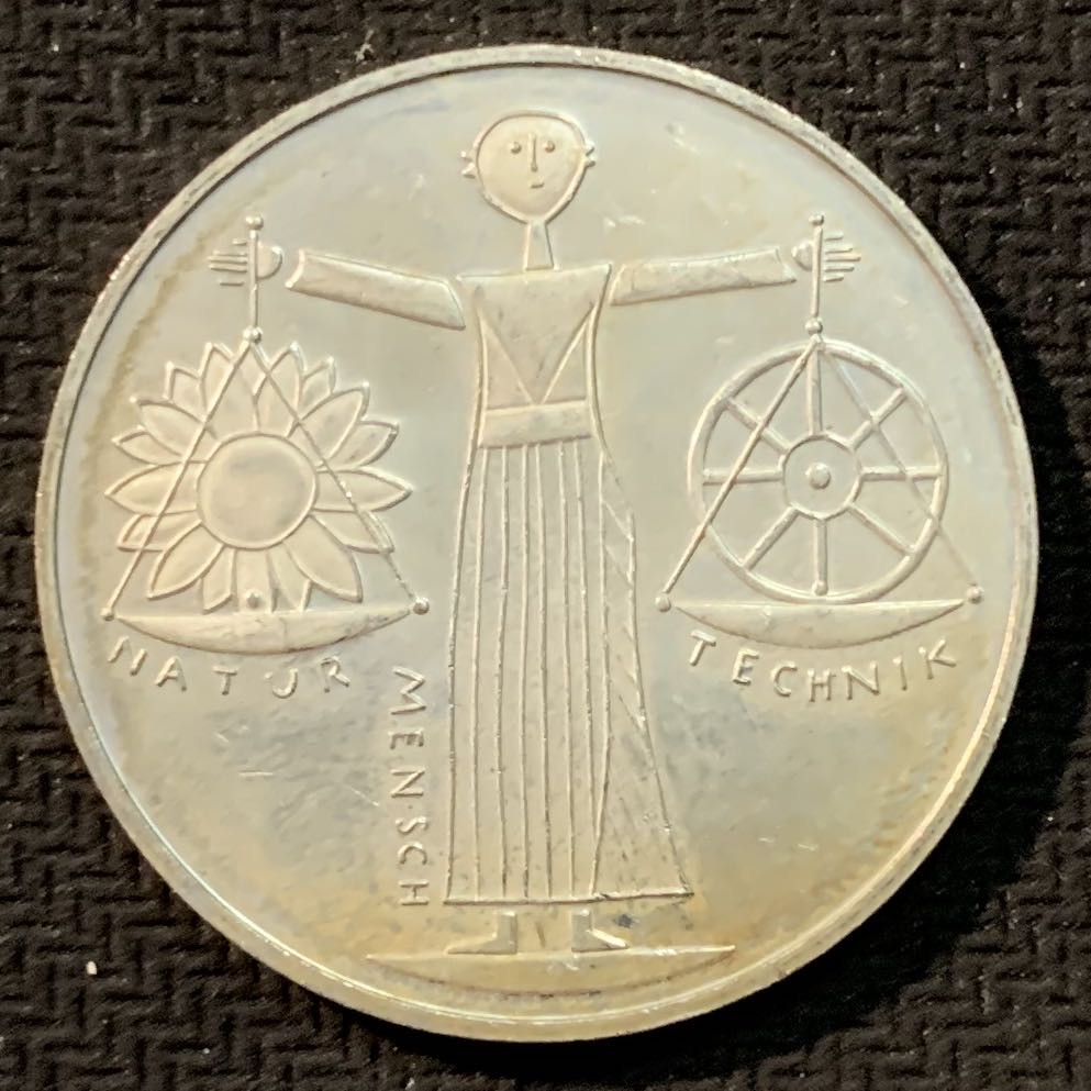 紫瑗钱币—微拍第14期  德国 2000年  A版 汉诺威世博会 10马克 15.5克 0.925银