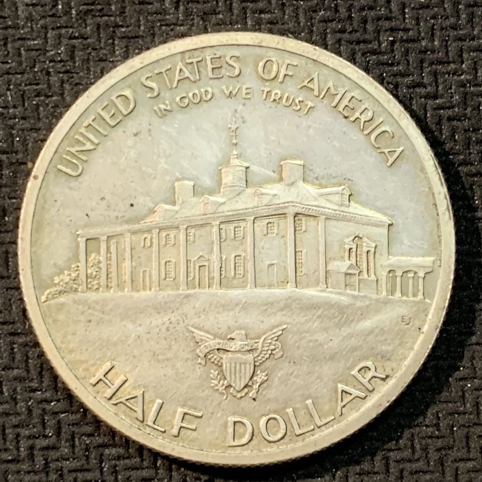 紫瑗钱币—微拍第14期  美国 1982年  华盛顿250周年 50美分 12.5克 0.9银