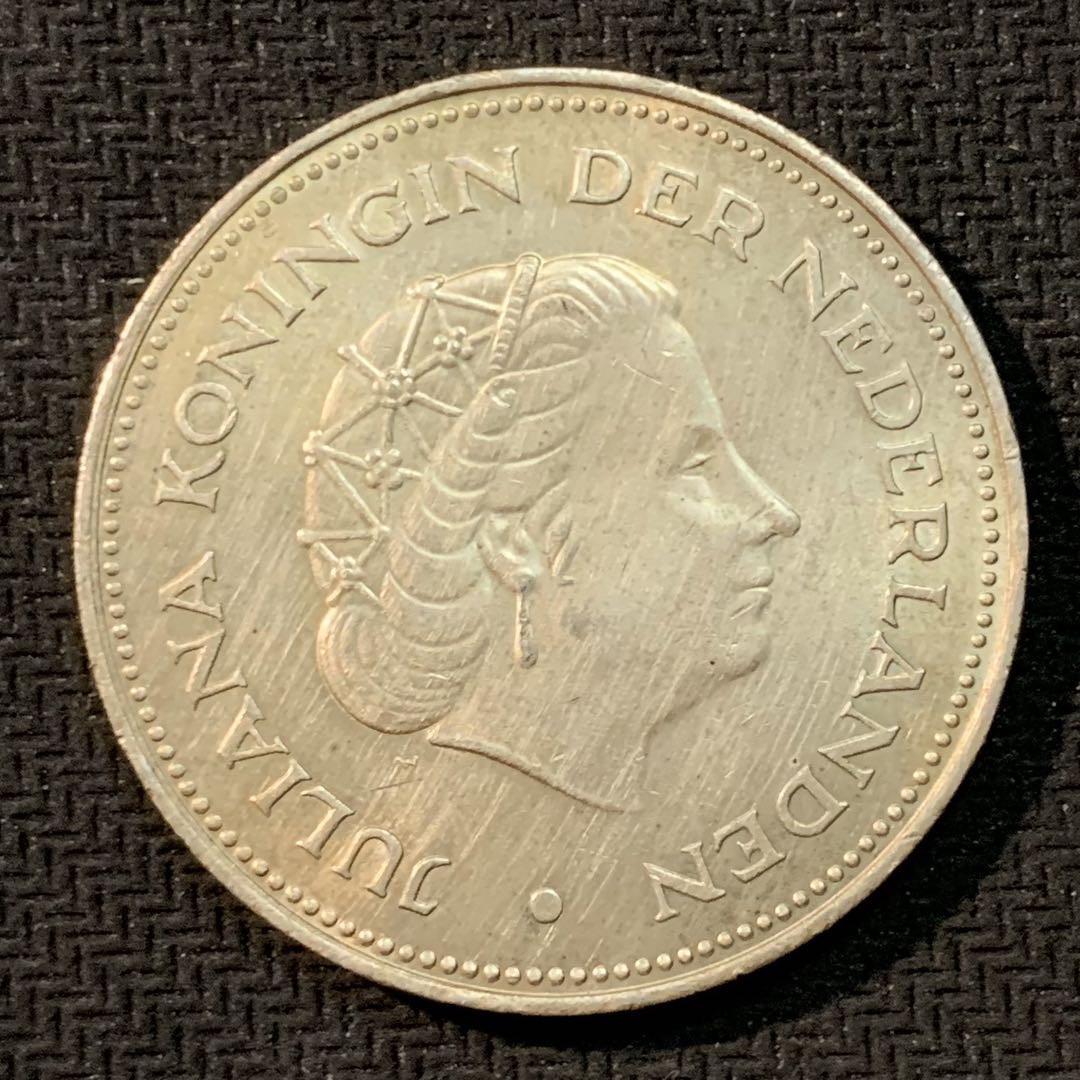 紫瑗钱币—微拍第14期  荷兰 1970年 二战胜利25周年 10盾 25克 0.72银