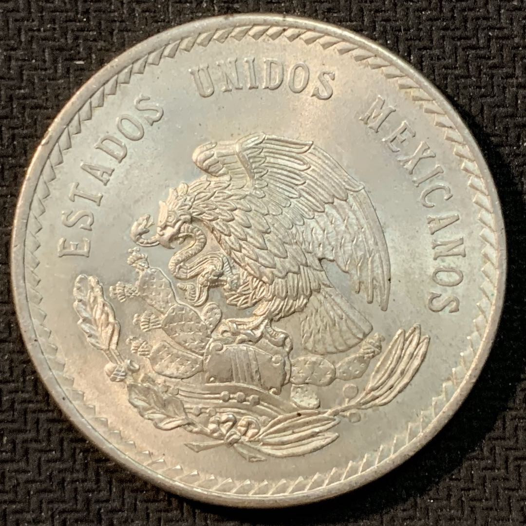 紫瑗钱币—微拍第14期  墨西哥 1948年 印第安人 5比索  30克 0.9银