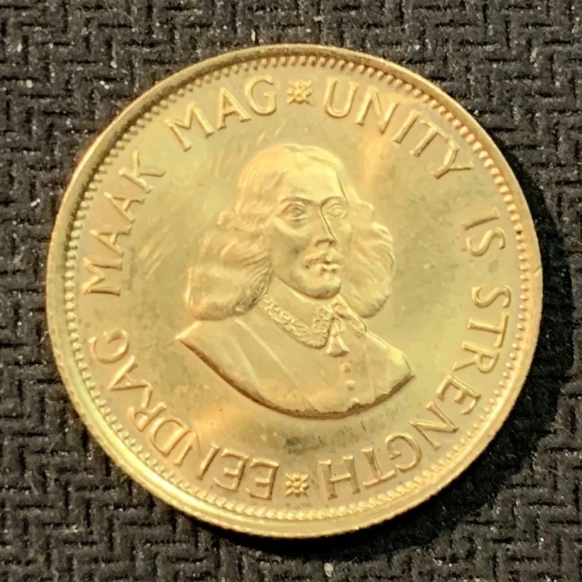 紫瑗钱币—微拍第14期  南非 1978年 2兰特 7.988克 0.917金