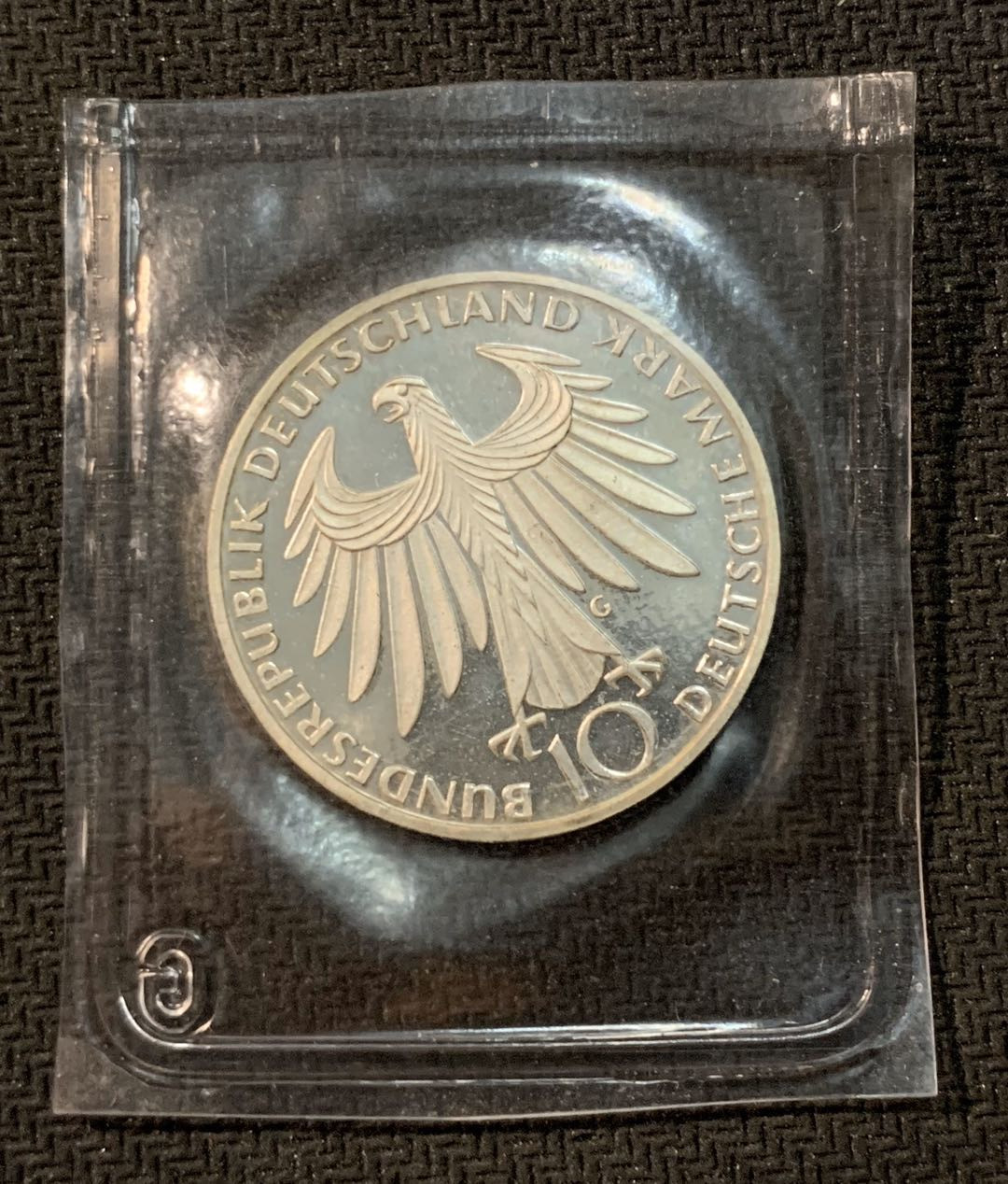 紫瑗钱币—微拍第14期  德国 1972年  G厂 慕尼黑奥运会 古代奥运会 10马克 15.5克 0.625银 精制 原封