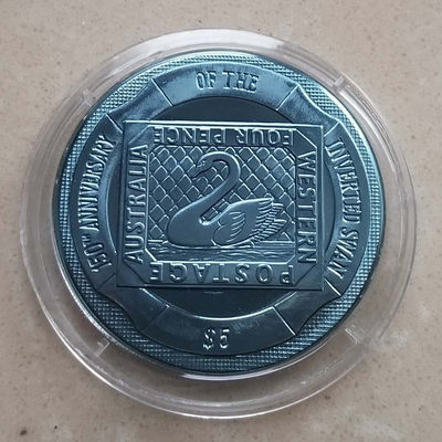 【随心拍&Getcoins】现代钱币拍卖第四十四期 维尔京2005年蓝色天鹅钛金属币