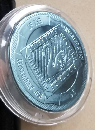 【随心拍&Getcoins】现代钱币拍卖第四十四期 维尔京2005年蓝色天鹅钛金属币