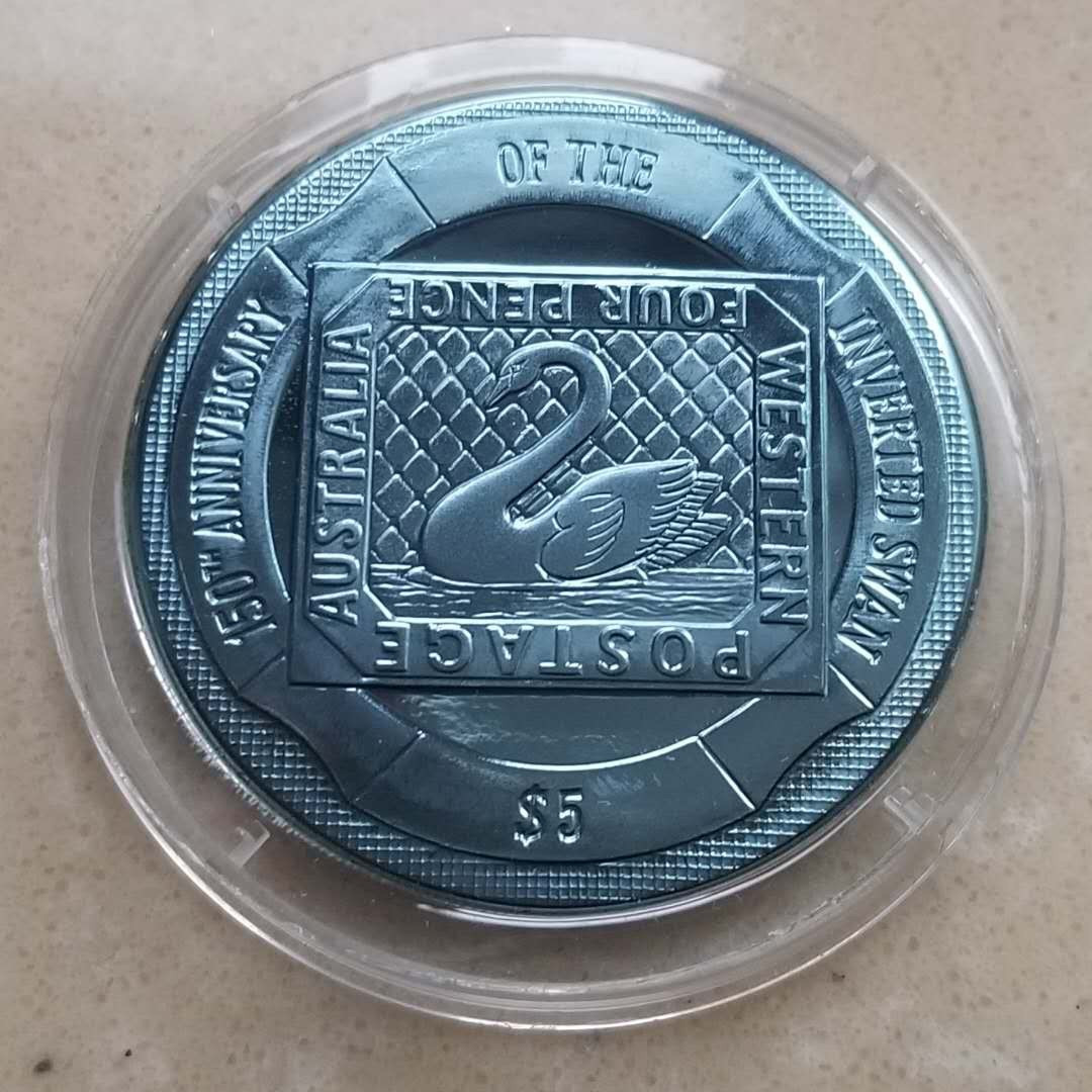 【随心拍&Getcoins】现代钱币拍卖第四十四期 维尔京2005年蓝色天鹅钛金属币