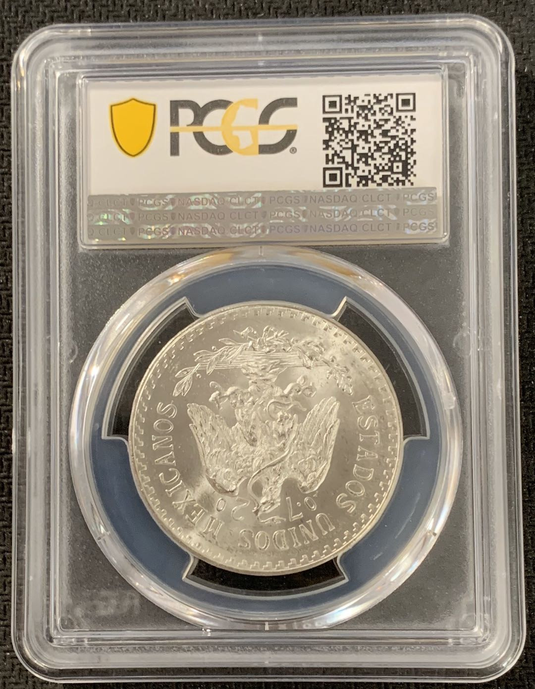 紫瑗钱币—微拍第15期 墨西哥 鹰洋专场 墨西哥 1933年 鹰洋 1比索 16.6克 PCGS MS66