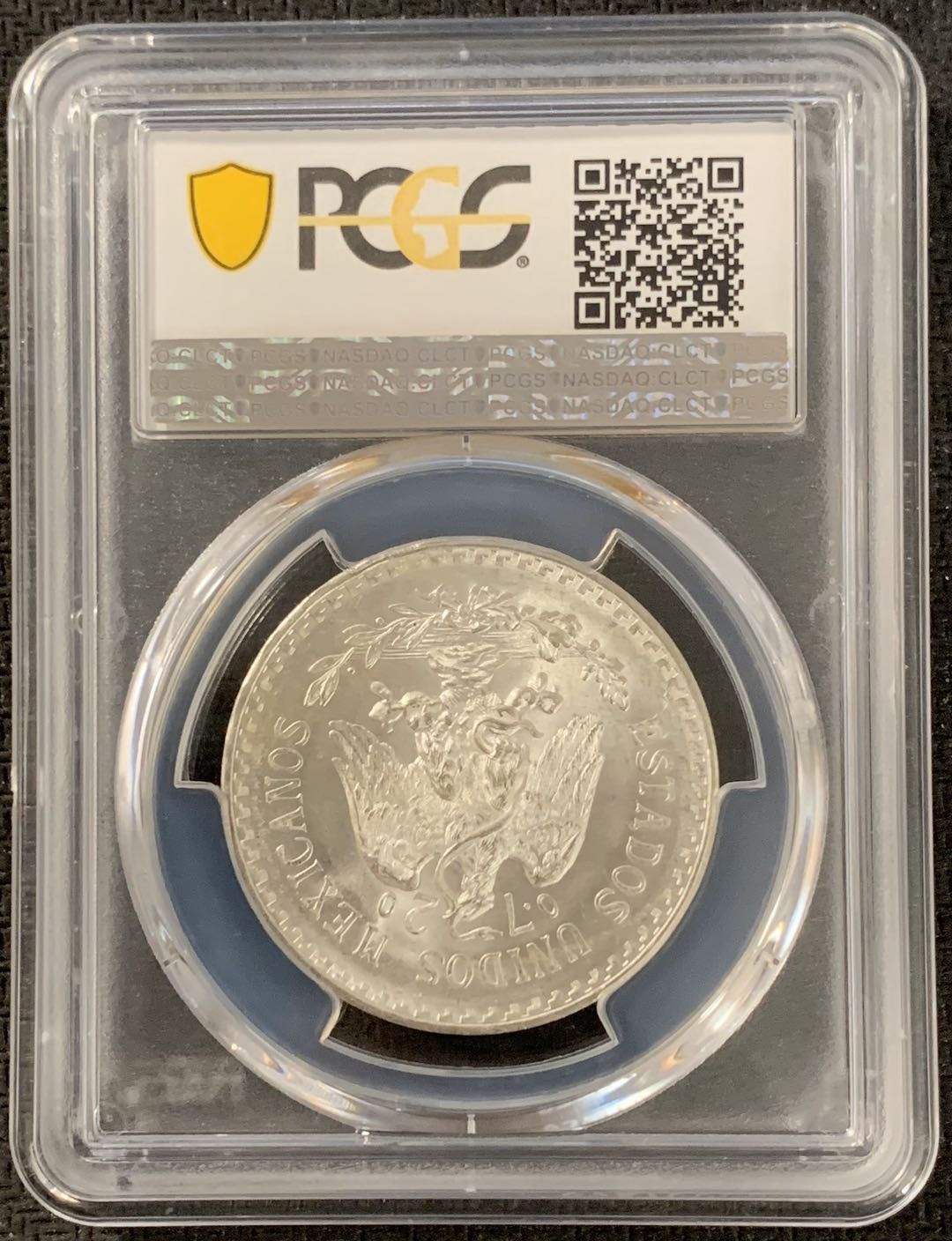 紫瑗钱币—微拍第15期 墨西哥 鹰洋专场 墨西哥 1944年 鹰洋 1比索 16.6克 PCGS MS66