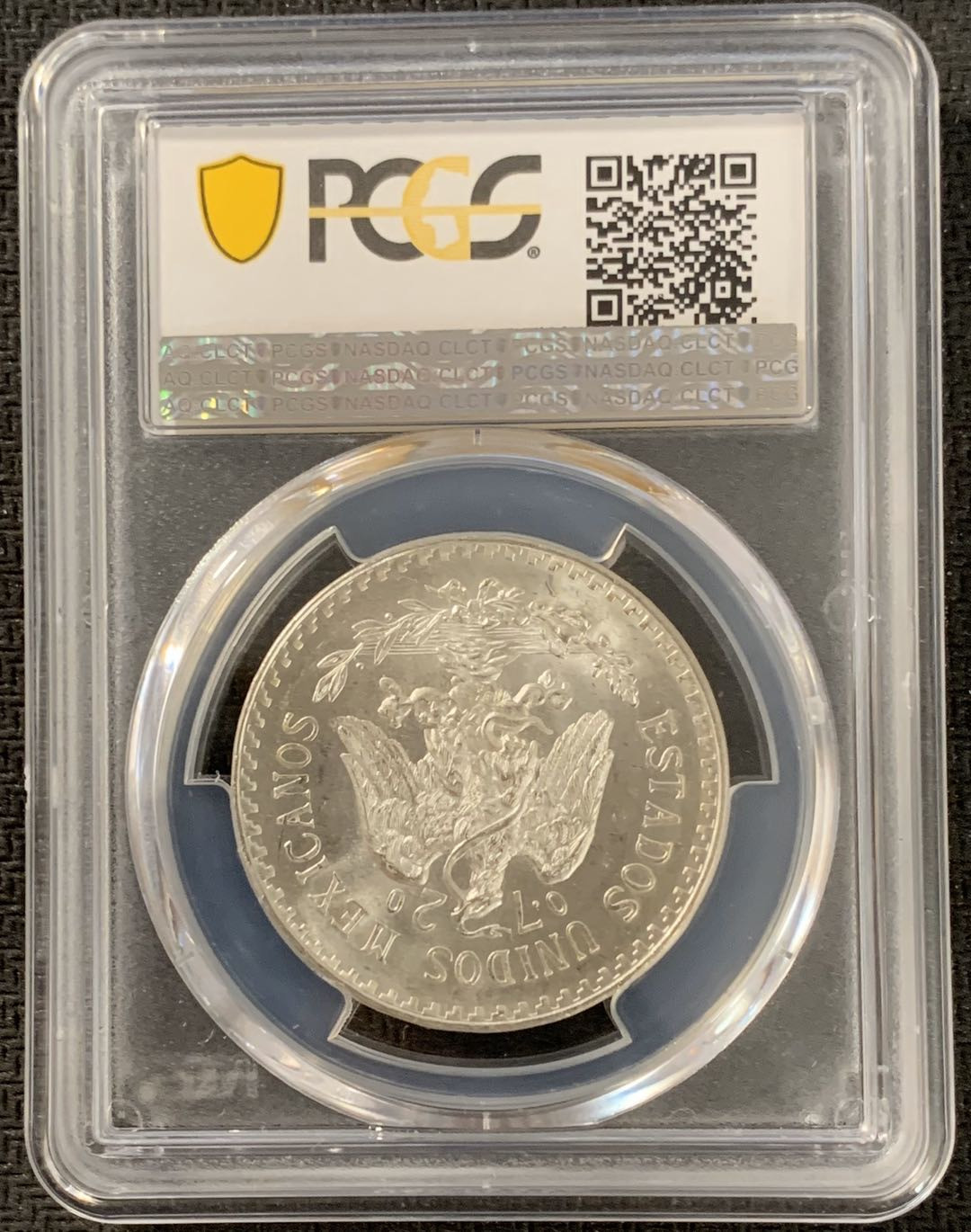 紫瑗钱币—微拍第15期 墨西哥 鹰洋专场 墨西哥 1932年 鹰洋 1比索 16.6克 PCGS MS66