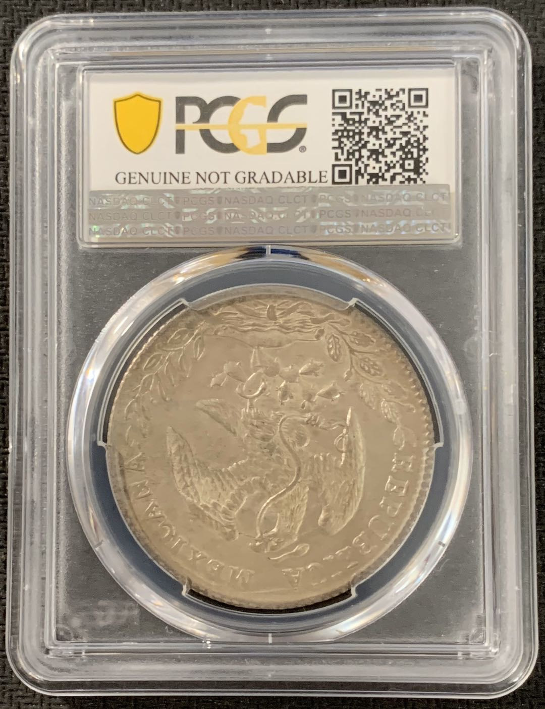 紫瑗钱币—微拍第15期 墨西哥 鹰洋专场 墨西哥 1886年 ZS JZ 8里亚尔 PCGS UNC Detail