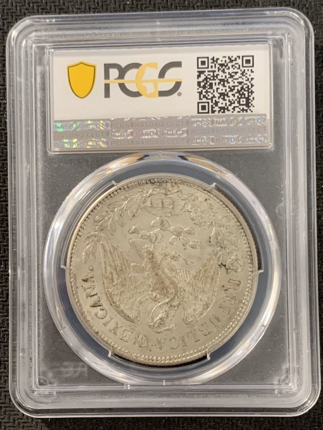 紫瑗钱币—微拍第15期 墨西哥 鹰洋专场 墨西哥 1908年 MO GV 1比索 PCGS MS63
