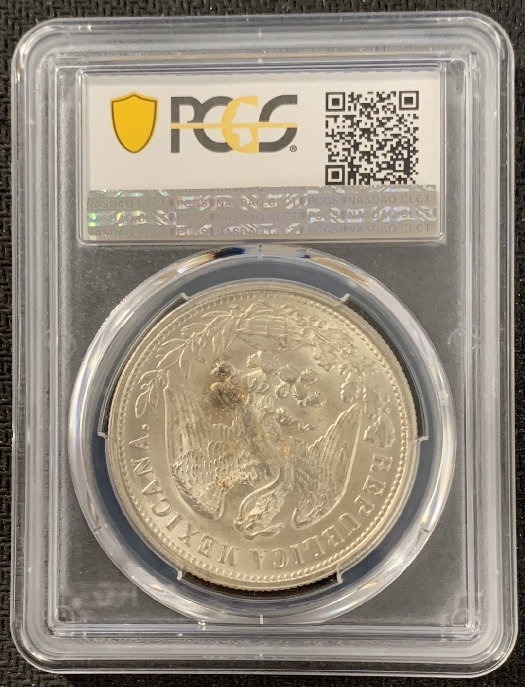 紫瑗钱币—微拍第15期 墨西哥 鹰洋专场 墨西哥 1898年 MO AM 1比索 PCGS MS64