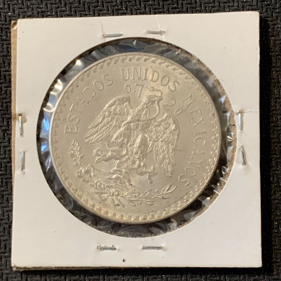 紫瑗钱币—微拍第15期 墨西哥 鹰洋专场 墨西哥 1935年 鹰洋 1比索 16.6克 0.72银 UNC