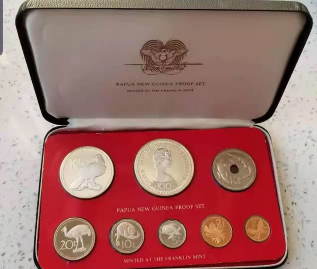 【随心拍&Getcoins】现代钱币拍卖第四十四期 巴布亚新几内亚1977年精制套币8枚