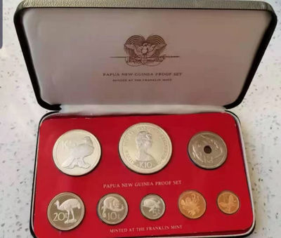 【随心拍&Getcoins】现代钱币拍卖第四十四期 巴布亚新几内亚1977年精制套币8枚