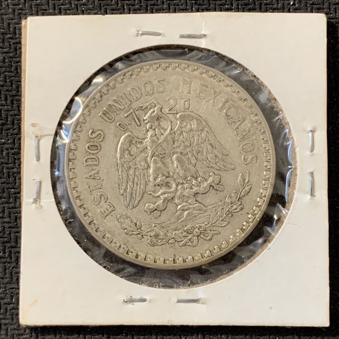 紫瑗钱币—微拍第15期 墨西哥 鹰洋专场 墨西哥 1927年 鹰洋 1比索 16.6克 0.72银
