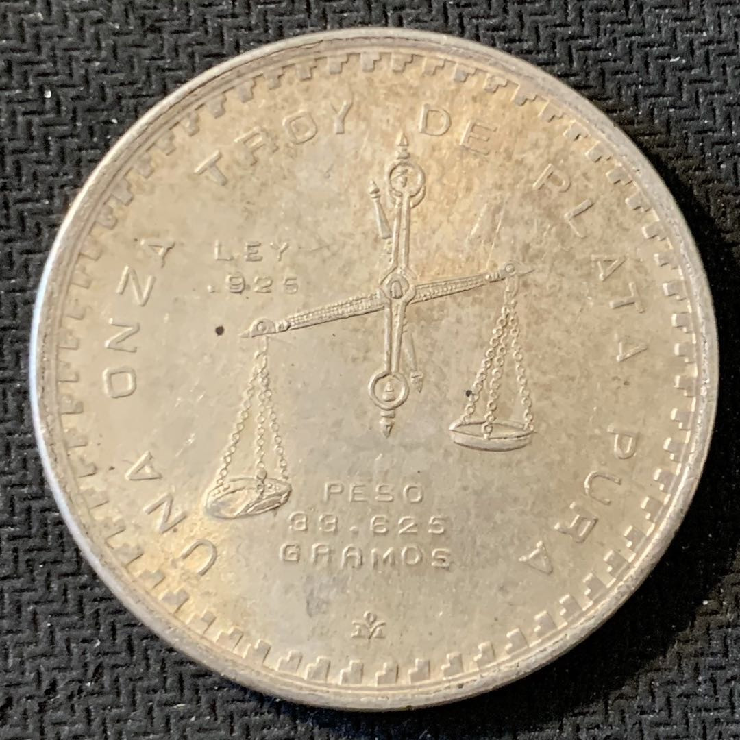 紫瑗钱币—微拍第15期 墨西哥 鹰洋专场 墨西哥 1979年  天平 1盎司 银币 33.625克 0.925银