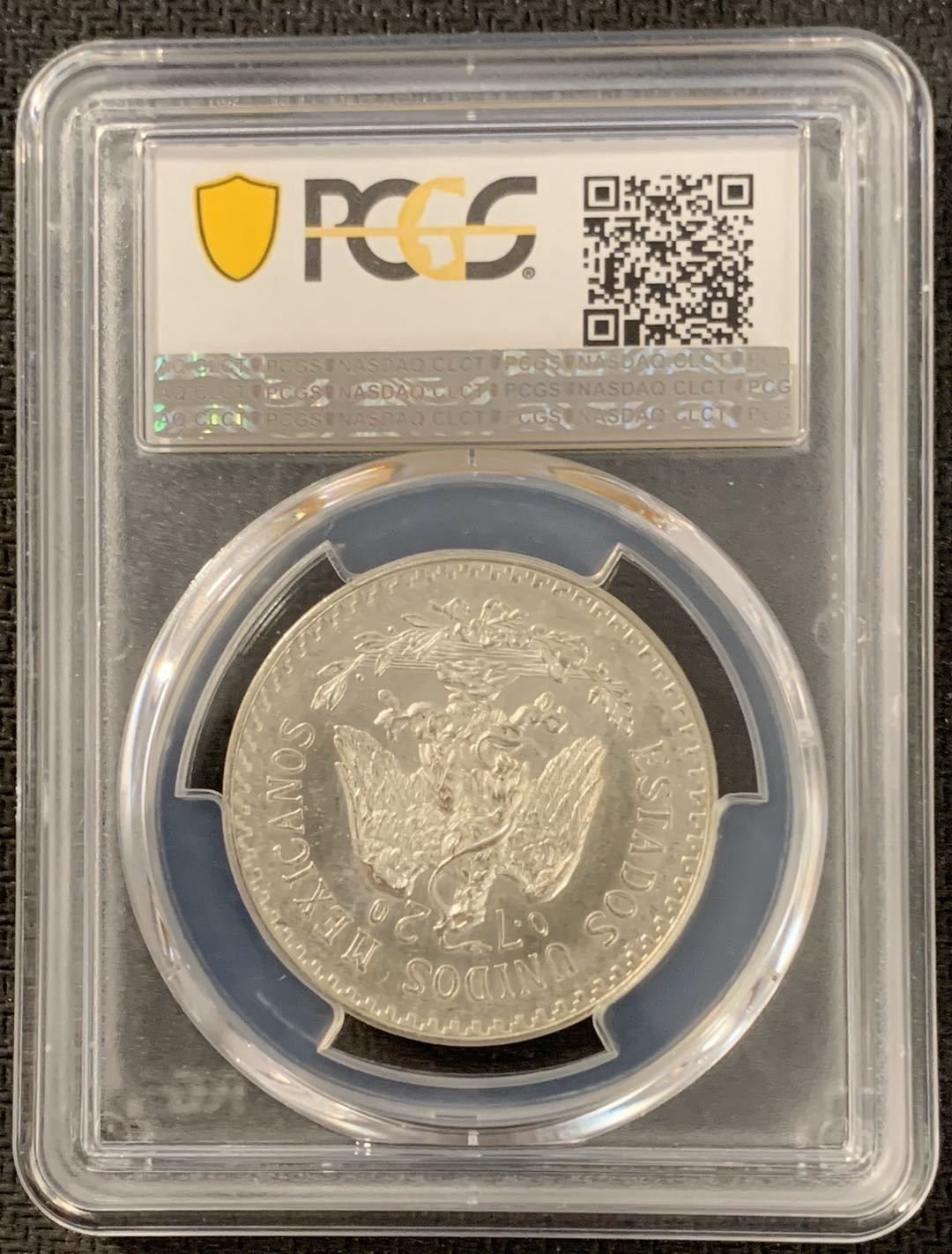 紫瑗钱币—微拍第15期 墨西哥 鹰洋专场 墨西哥 1943年 鹰洋 1比索 16.6克 PCGS MS64