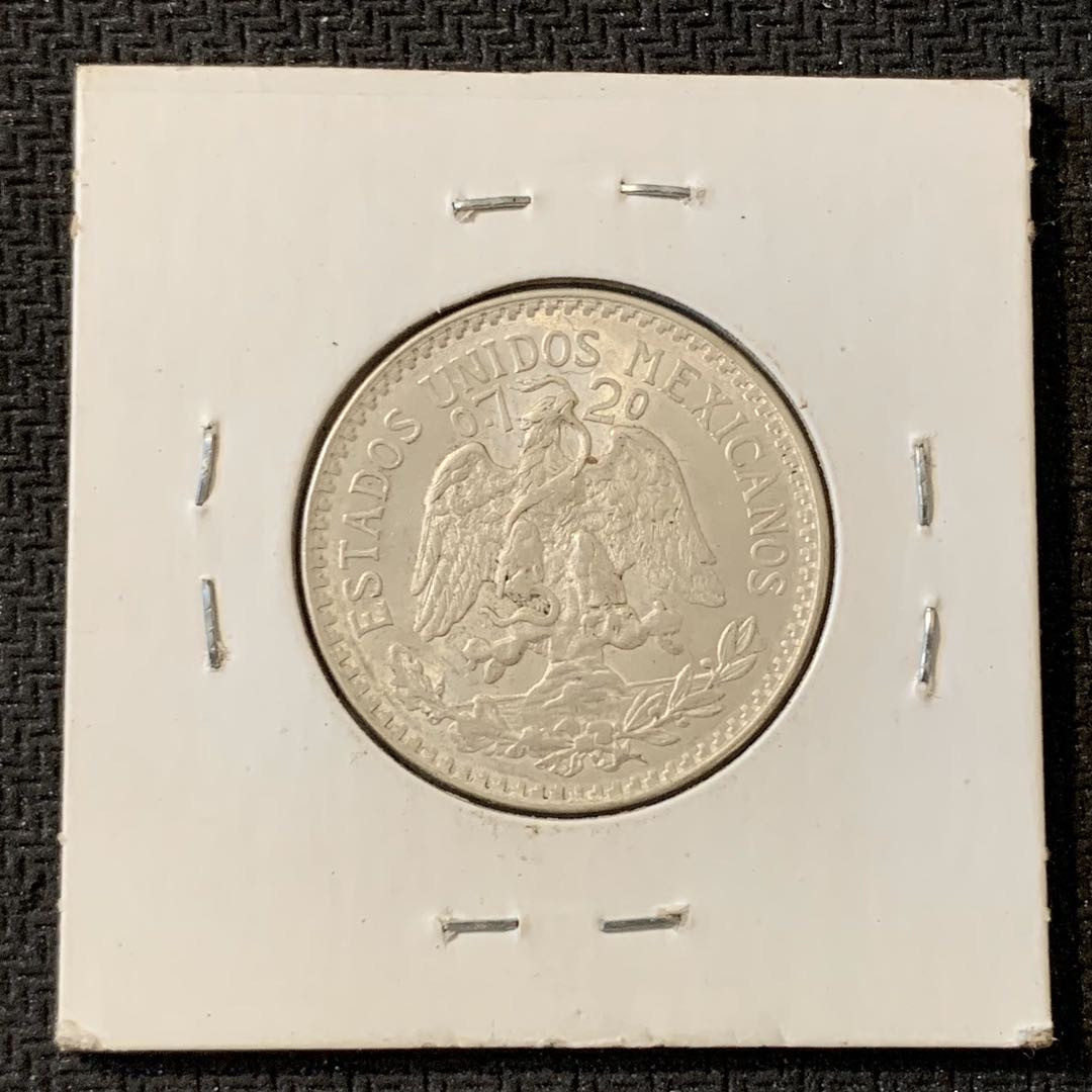 紫瑗钱币—微拍第15期 墨西哥 鹰洋专场 墨西哥 1921年 鹰洋 50分 8.3克 0.72银 BU