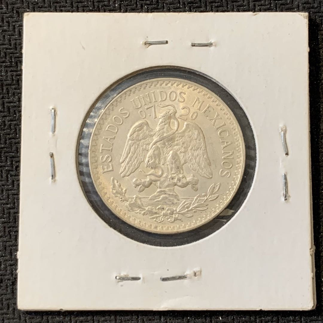 紫瑗钱币—微拍第15期 墨西哥 鹰洋专场 墨西哥 1942年 鹰洋 50分 8.3克 0.72银 UNC