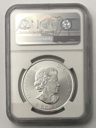 【随心拍&Getcoins】现代钱币拍卖第四十四期 2017年 加拿大150周年航海家-船夫与旅客1盎司银币NGC69