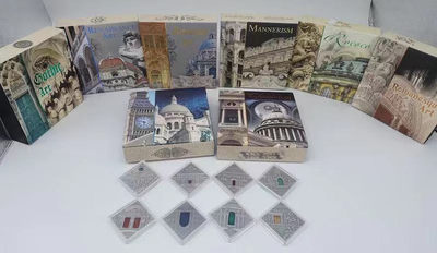 【随心拍&Getcoins】现代钱币拍卖第四十四期 纽埃2014年艺术改变世界菱形仿古镶嵌玛瑙银币8枚一套