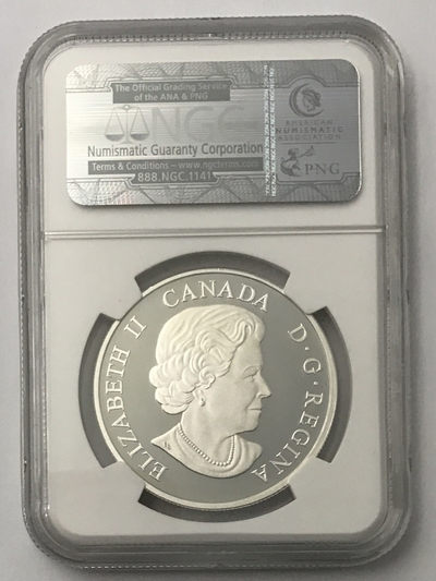 【随心拍&Getcoins】现代钱币拍卖第四十四期 2014年加拿大史前动物猛犸银币NGC70