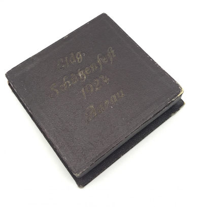 【随心拍&Getcoins】现代钱币拍卖第四十四期 1924年瑞士射击节铜币50毫米NGC66（原盒冠军分）