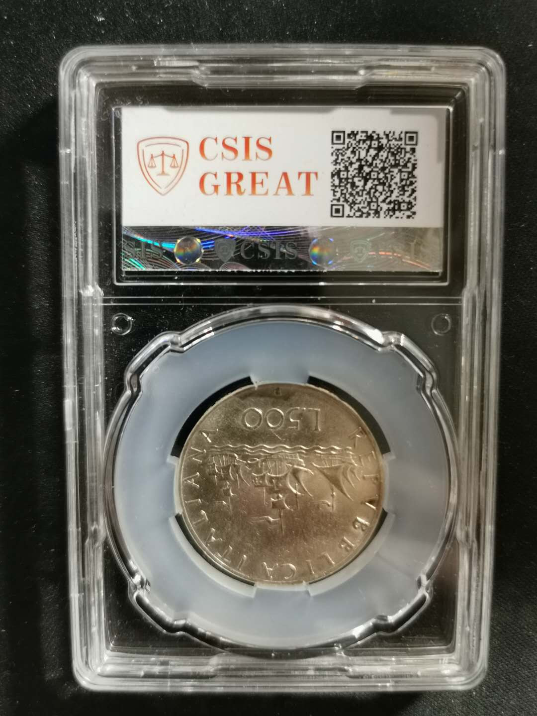 【鲸贝乐淘】千字文·第“吊民伐罪”号拍卖 【意大利🇮🇹 】1958年银币，11克，AU55 