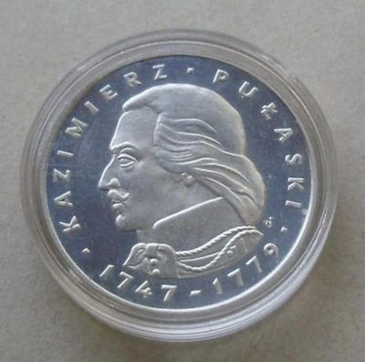 【随心拍&Getcoins】现代钱币拍卖第四十五期 波兰1976年普瓦斯基纪念银币  面值100兹罗提