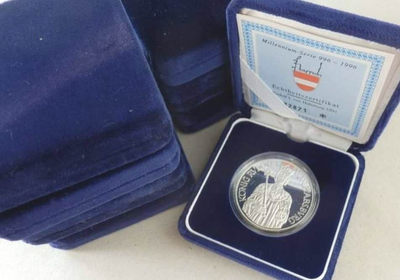 【随心拍&Getcoins】现代钱币拍卖第四十五期 奥地利千年历史996-1996纪念银币8枚