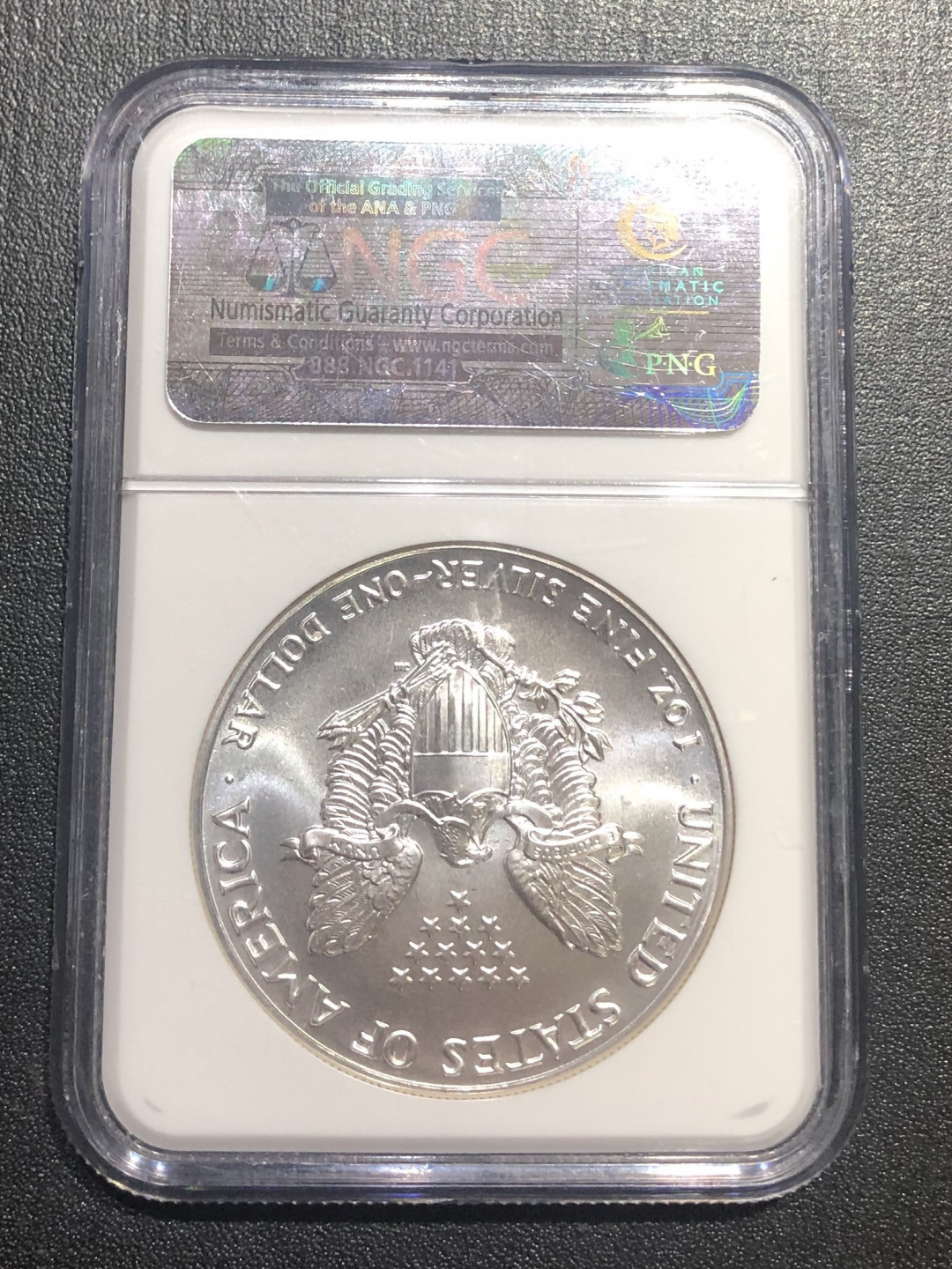 【随心拍&Getcoins】现代钱币拍卖第四十五期 1992年美国行走女神鹰洋银币 自由女神鹰扬银币NGC69