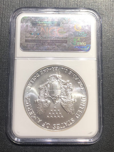 【随心拍&Getcoins】现代钱币拍卖第四十五期 1992年美国行走女神鹰洋银币 自由女神鹰扬银币NGC69