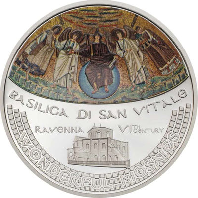 【随心拍&Getcoins】现代钱币拍卖第四十五期 库克2017年圣维塔大教堂弧面彩色精制银币